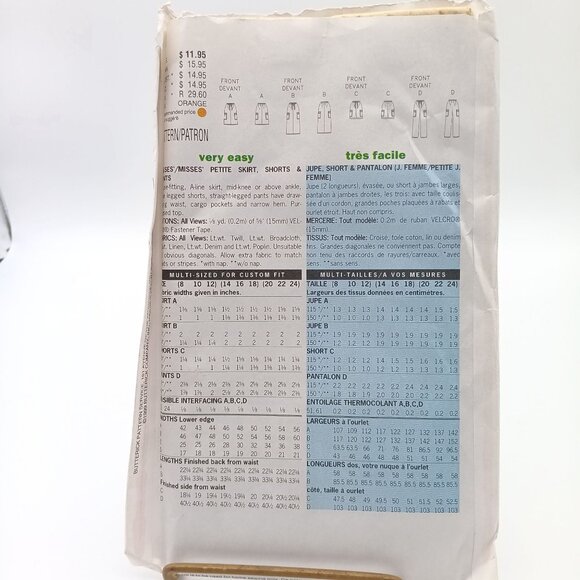 UNCUT Vintage Sewing PATTERN Butterick 5950, Womens Three Hour 1999 Very Easy - Picture 2 of 2